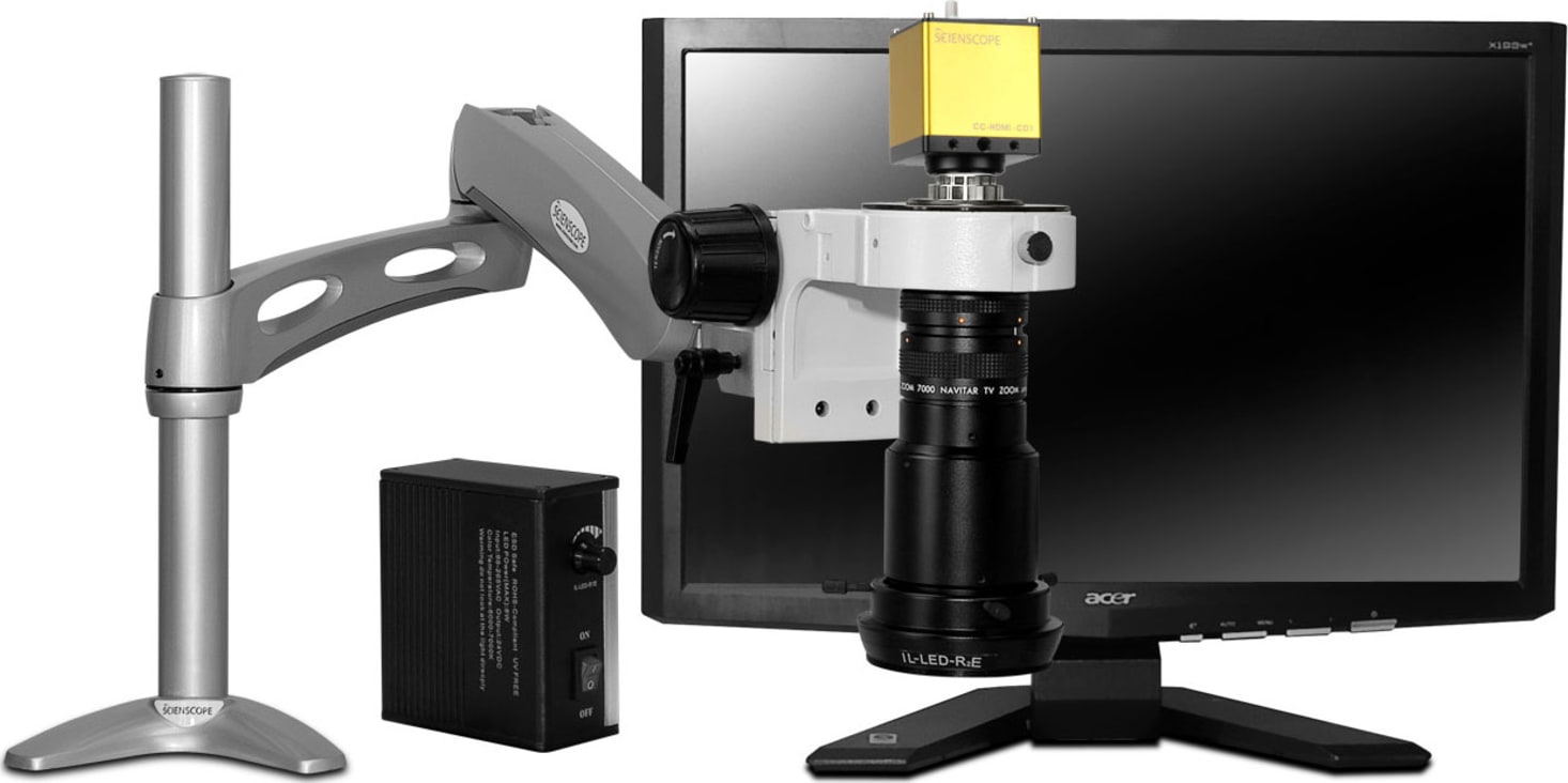 Scienscope MAC-PK3-LED-HD Macro Lens w/ Adjustable LED Light & HD Camera