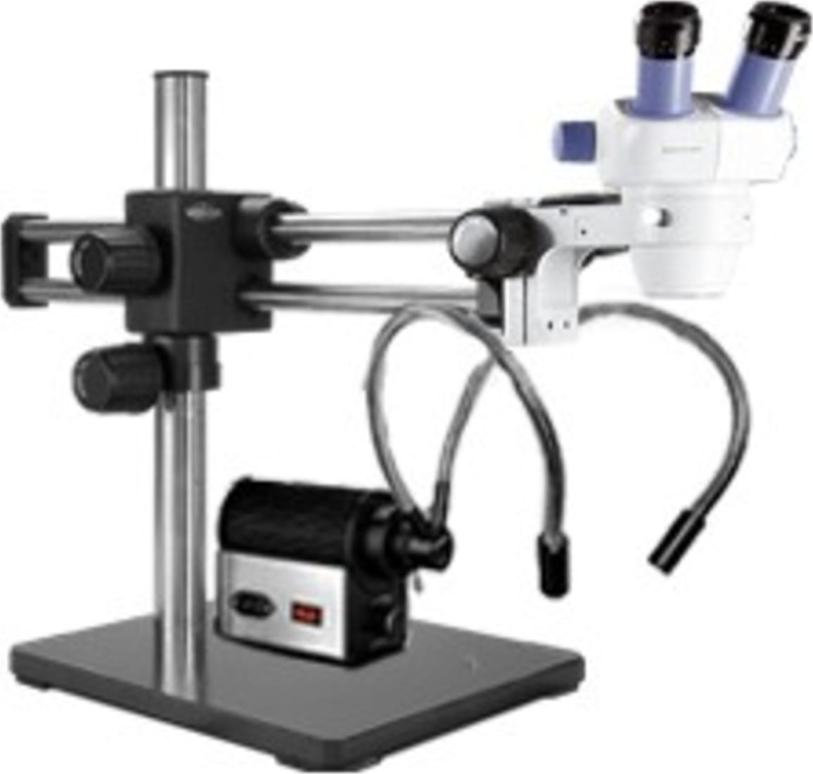 Scienscope SZ-PK5-DPL-D SSZ-II Body on Dual Arm Boom Stand - Fiber Optic Dual Pipe Light