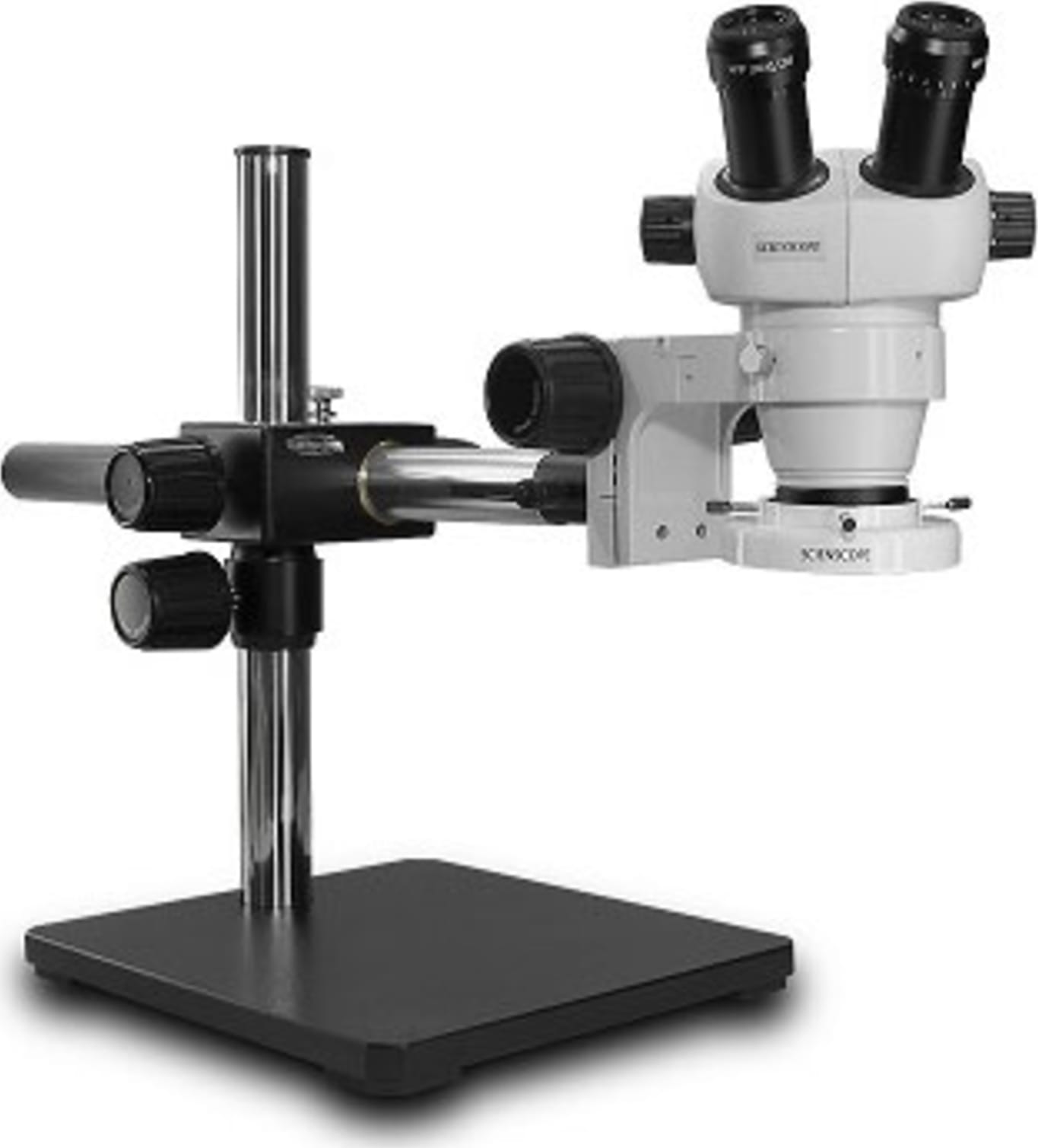 Scienscope SZ-PK5-FR-S SSZ-II Body on Single Arm Boom Stand w/ Fluorescent Ring Light