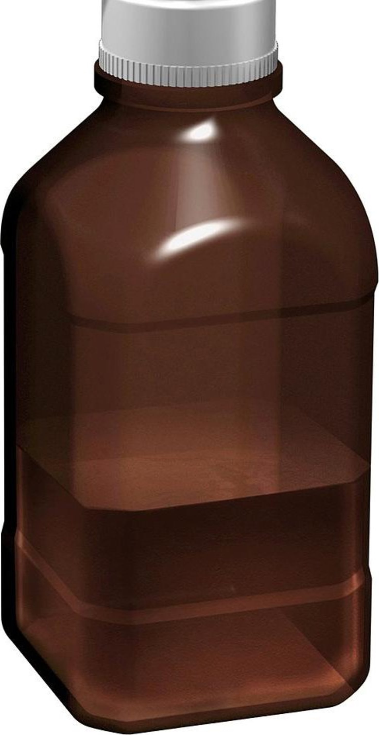 Scilogex 17400037 Borosilicate Glass Autoclavable Amber Bottle - 1000ml