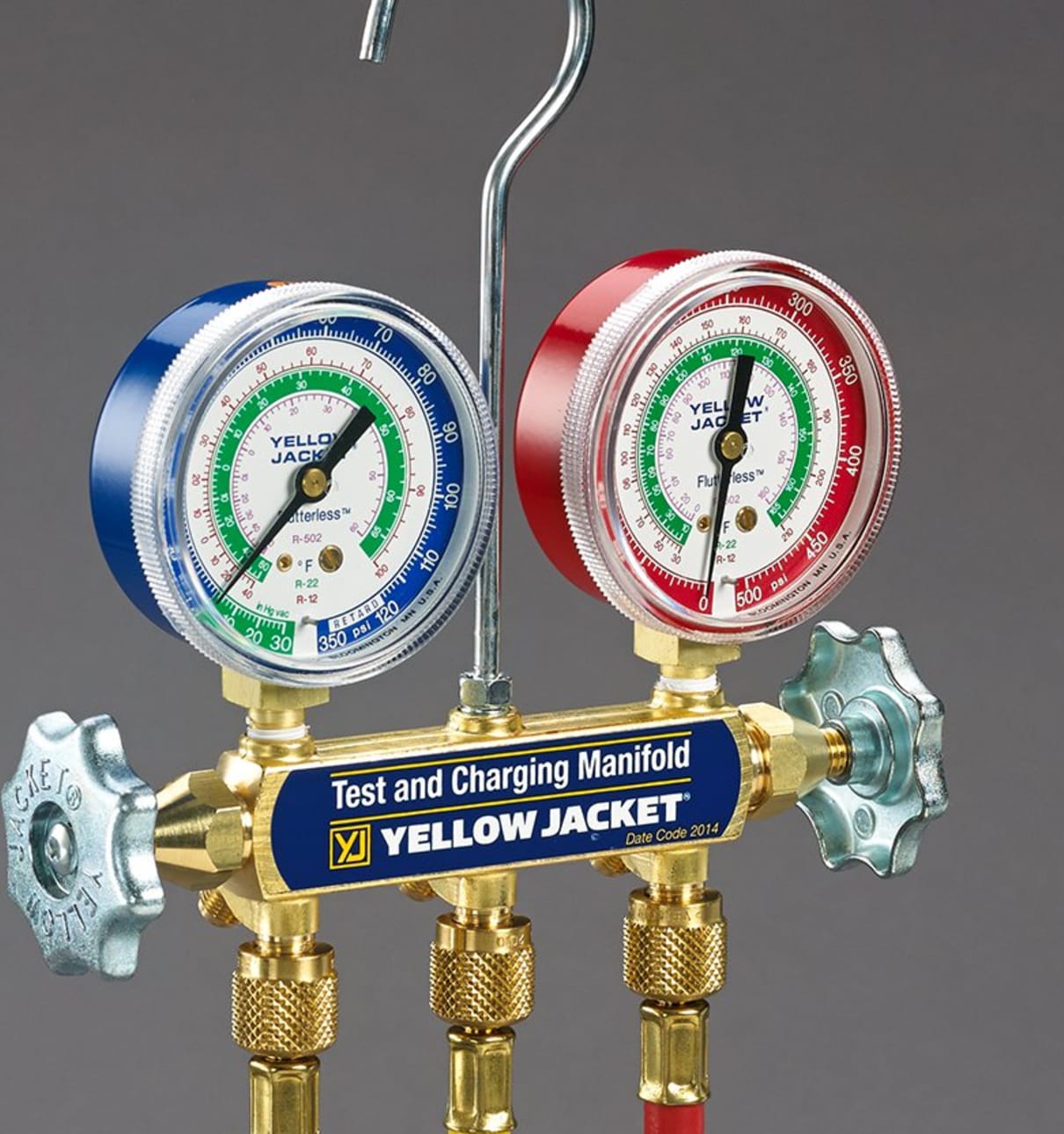 Yellow Jacket Series 41 Manifold, with 2.5" Gauges