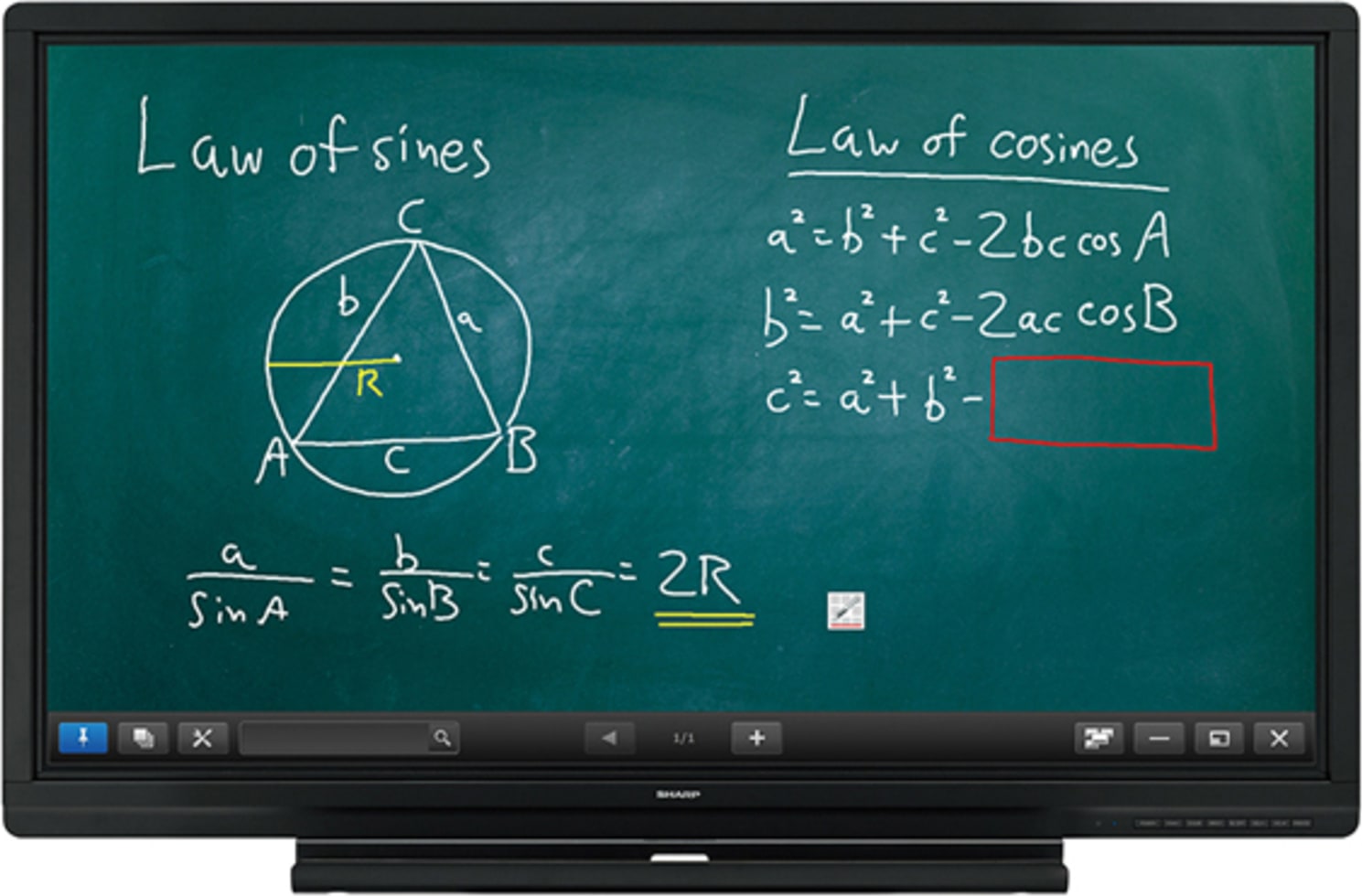 Sharp PN-C605B 60-inch AQUOS BOARD Interactive Display System, 10