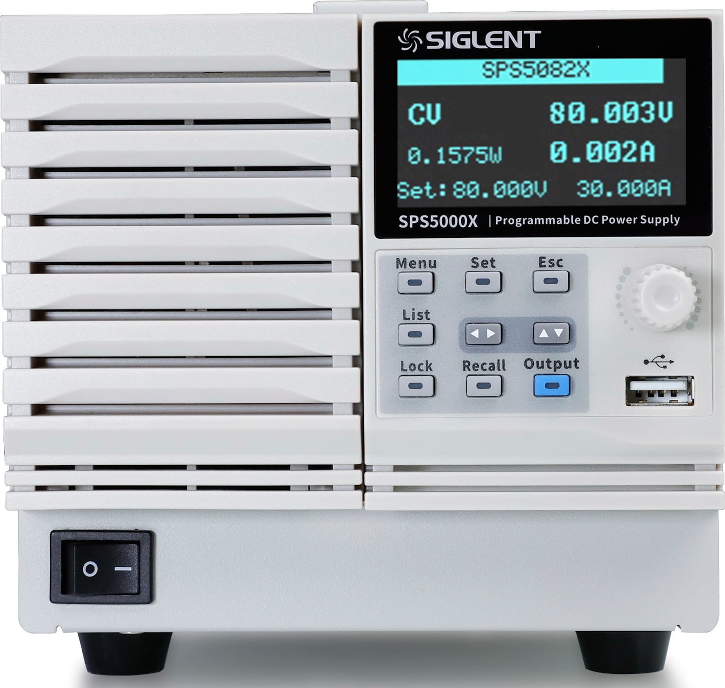 Siglent SPS5000X Series DC Switching Power Supply Front View
