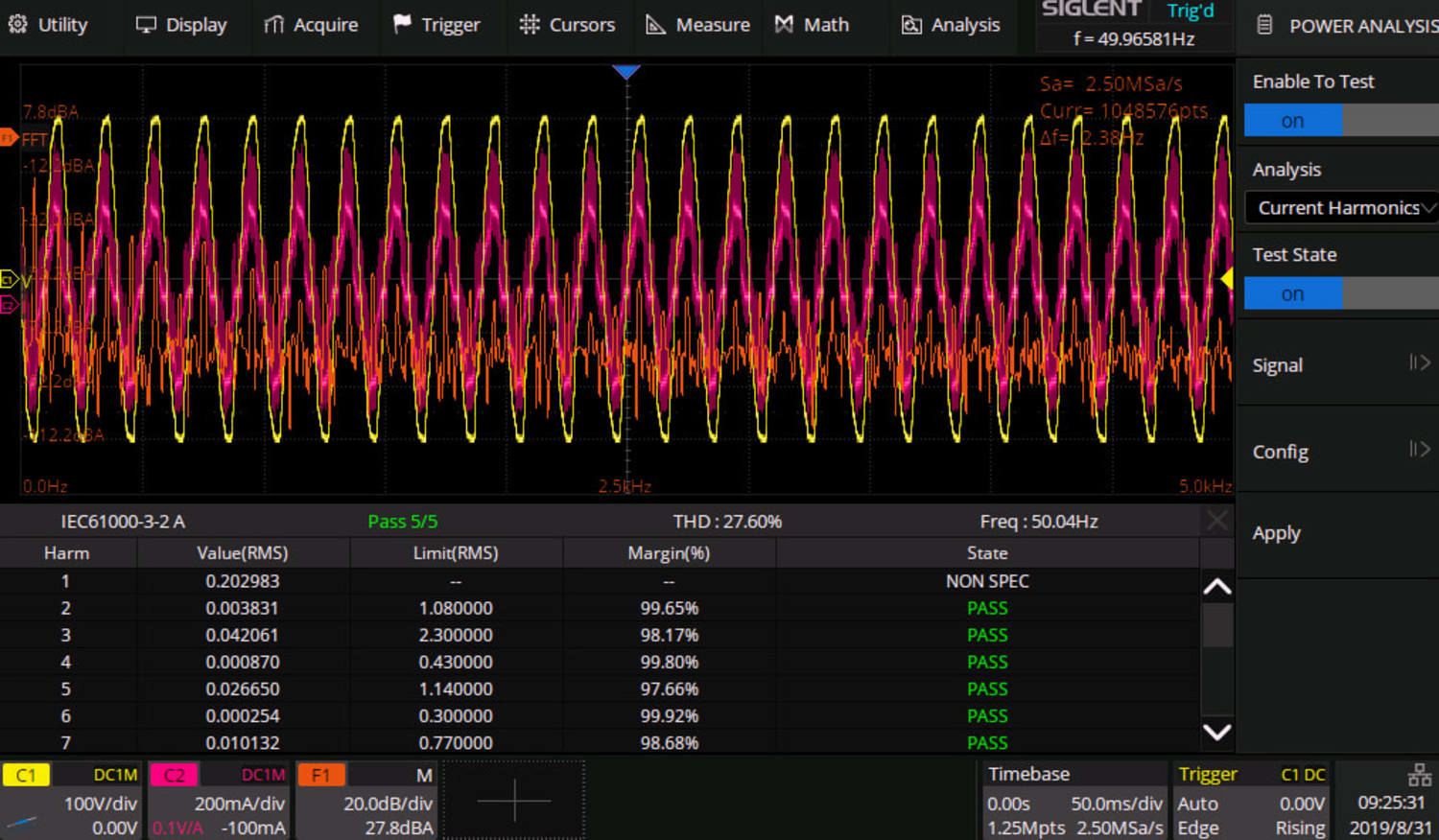 Siglent SDS-2000X-PA - Power Analysis Activation License for SDS2000X Oscilloscopes