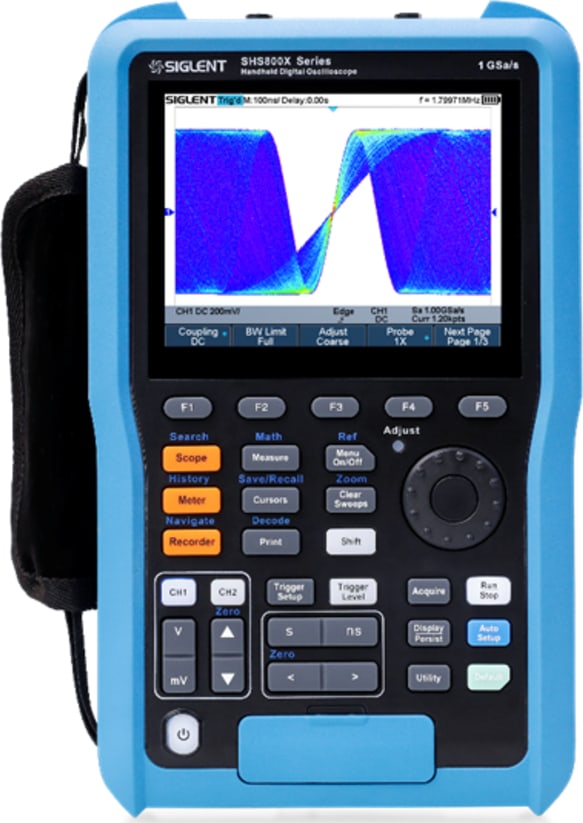 Siglent SHS800X Series Front View Screen