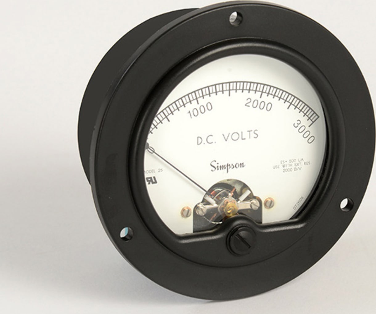 Simpson 01110 - Round Style Analog Panel AC Ammeters, Model 55, 3.5, 0-500