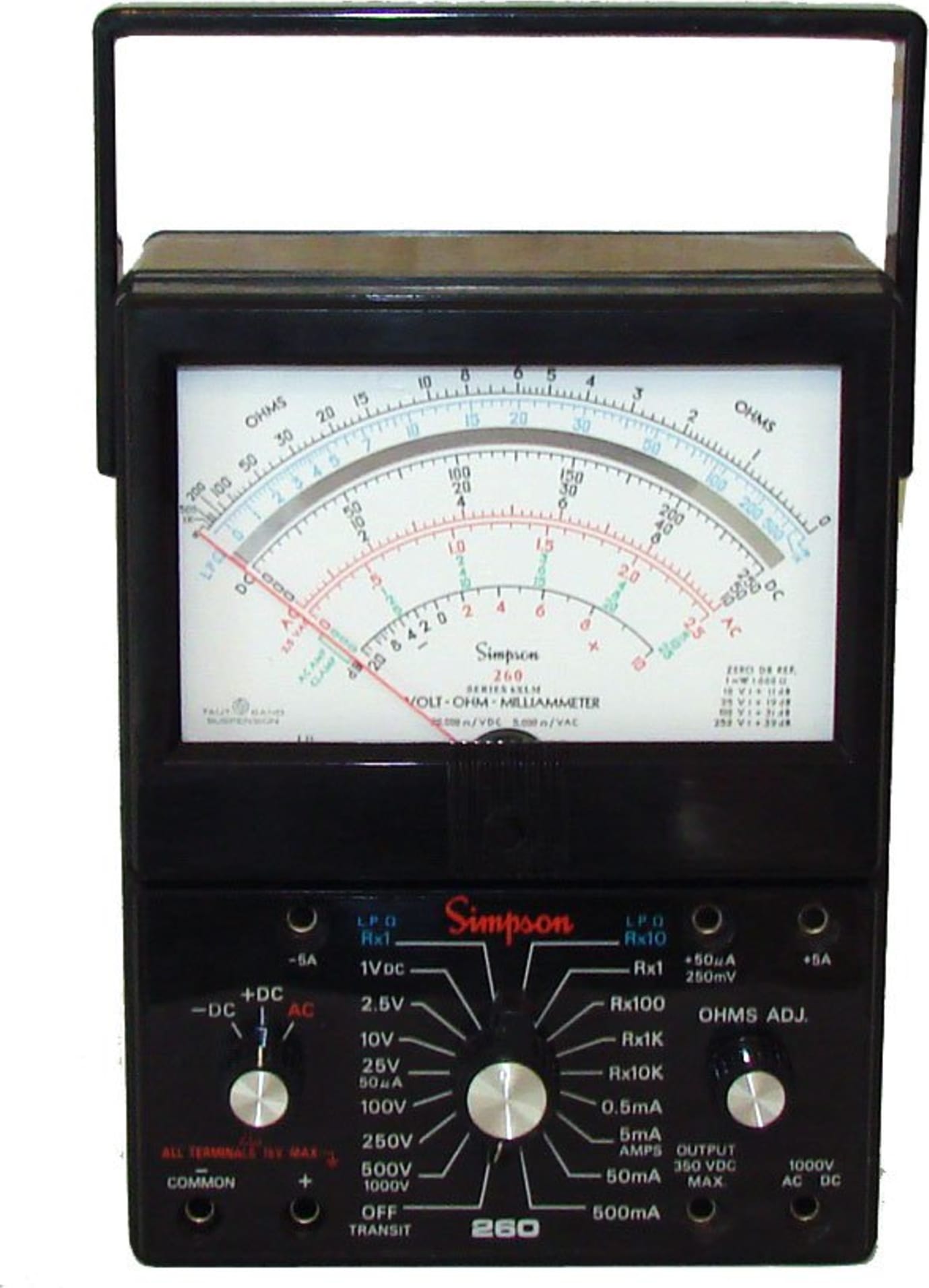 Simpson 260-6XLM Low Power Ohms VOM