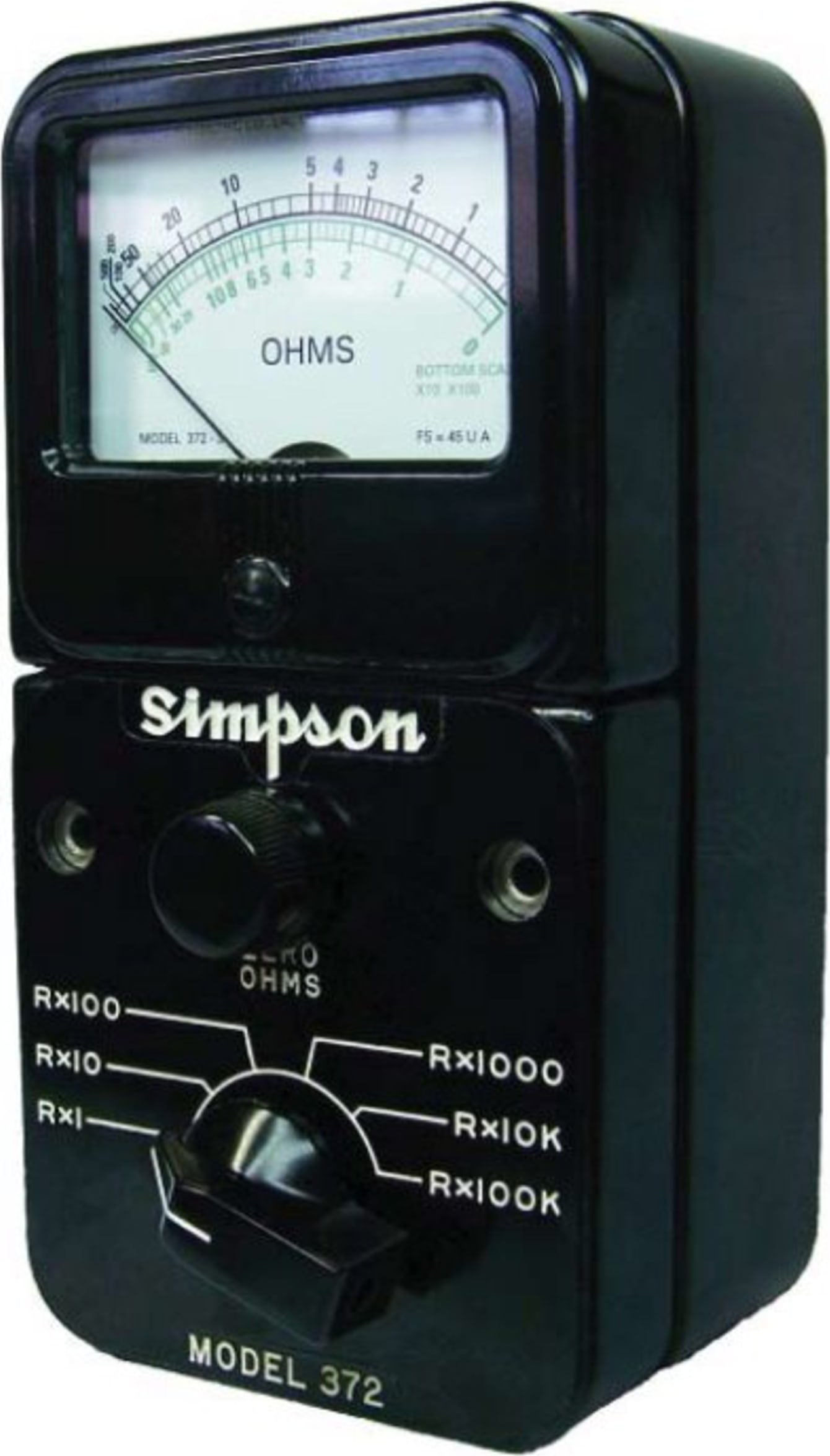 Simpson 372-3 Model 372 Series 3 Ohmmeter (0.2 Ohms to 50 MegOhms)