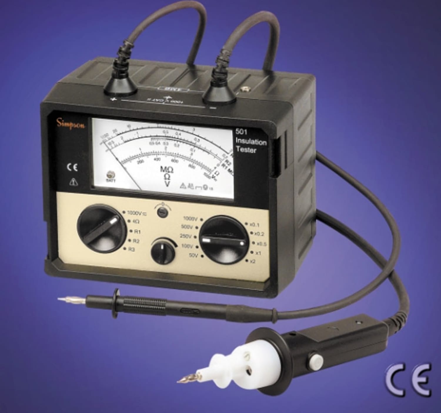 Simpson 501 Insulation Tester 1000V, 200MOHM