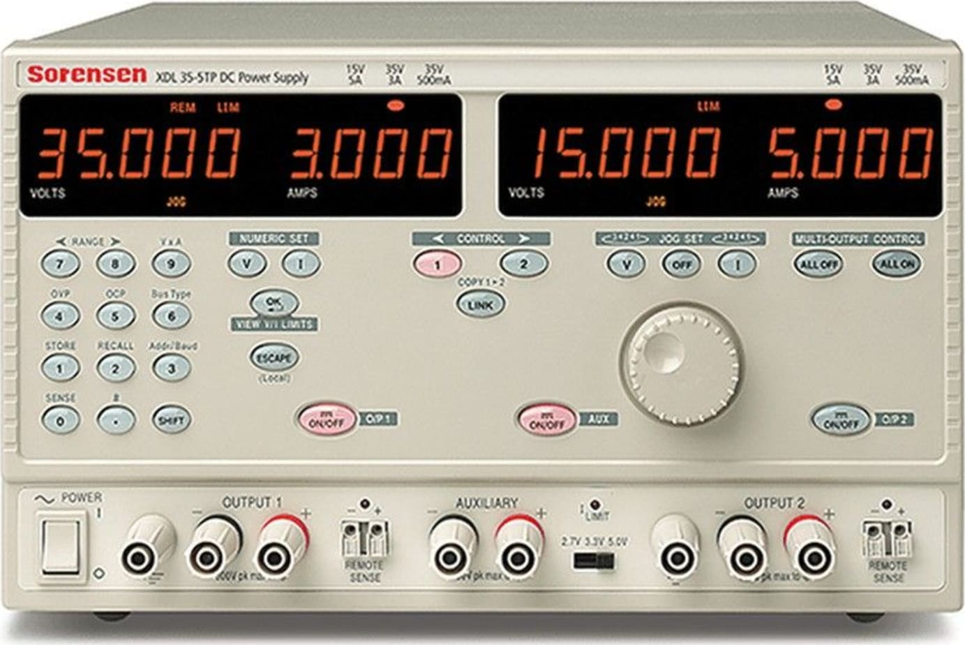 Sorensen XDL35-5TP - Three Channel DC Power Supply
