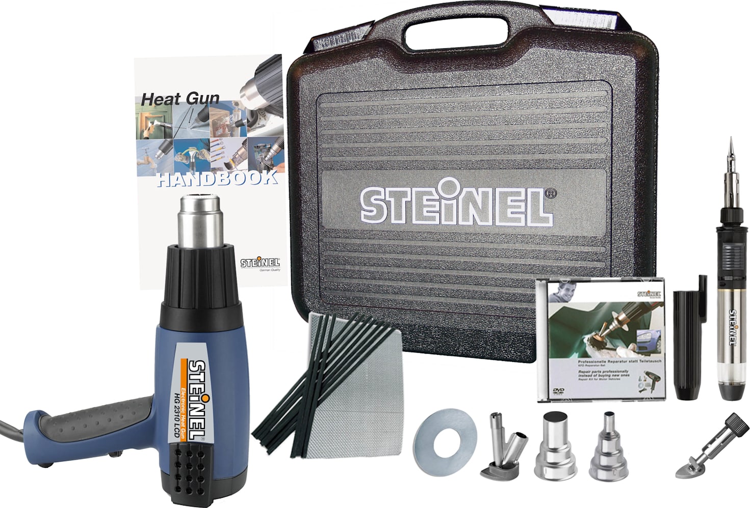 Steinel HG 2310 LCD - Programmable IntelliTemp Heat Gun / DELUXE WELDING KIT