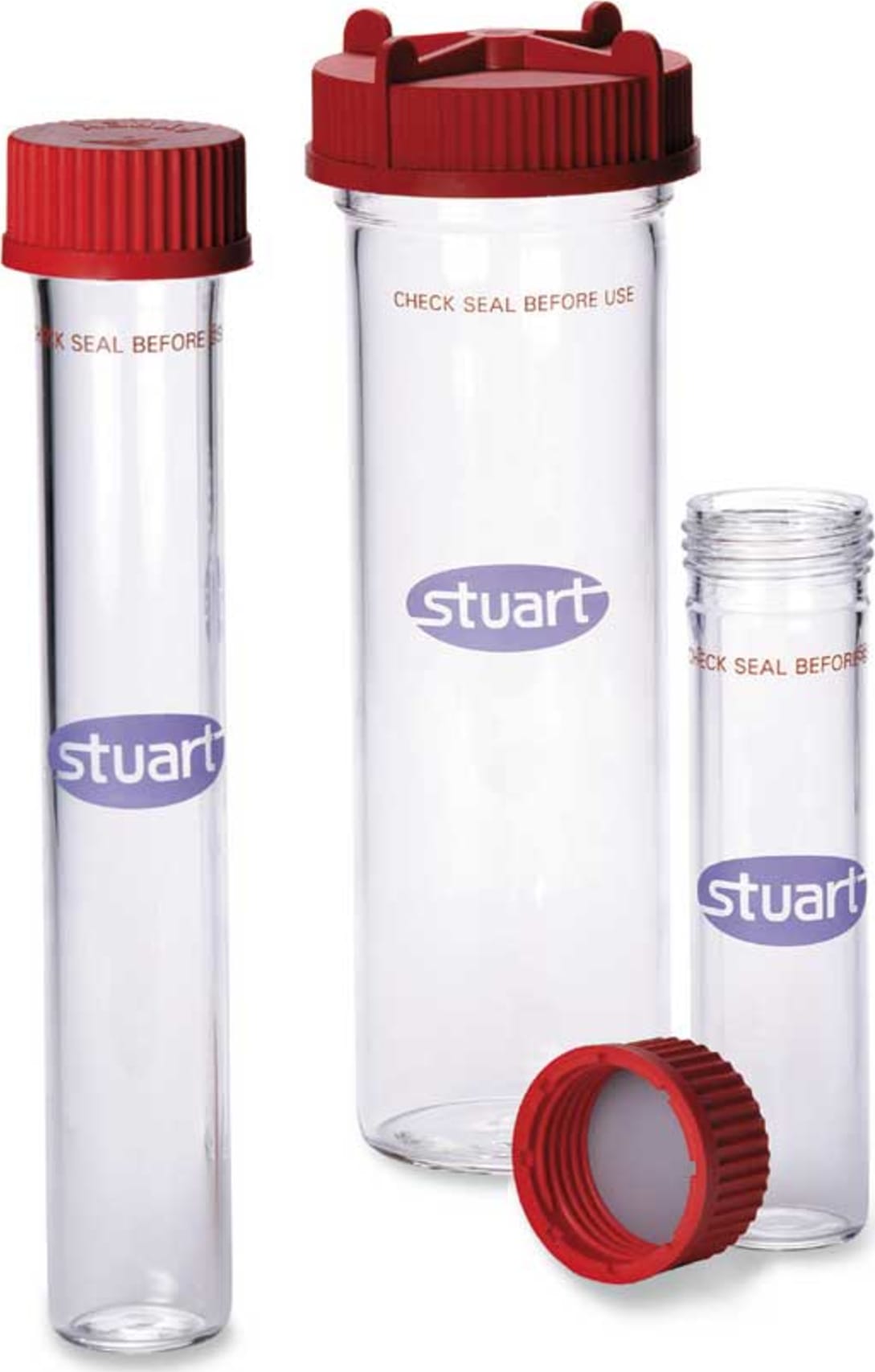 Stuart SI20H/5 Hybridization bottle, 170mm (length), 40mm (O.D),33.6mm (I.D), and 3.2mm (wall thickness)