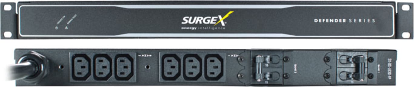 SurgeX SXDSL530FP Defender Series Surge   PDU, 120V/30A, 1 L5-30 plug, 6 IEC receptacles
