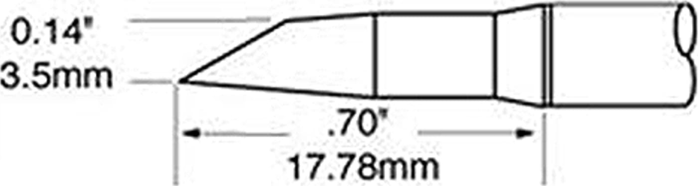 SxP Hoof Long Reach 3.5mm x 17.78mm