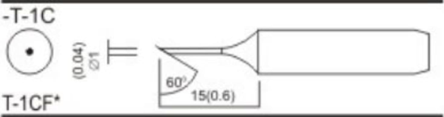Quick T-1C - Bevel Soldering Tip