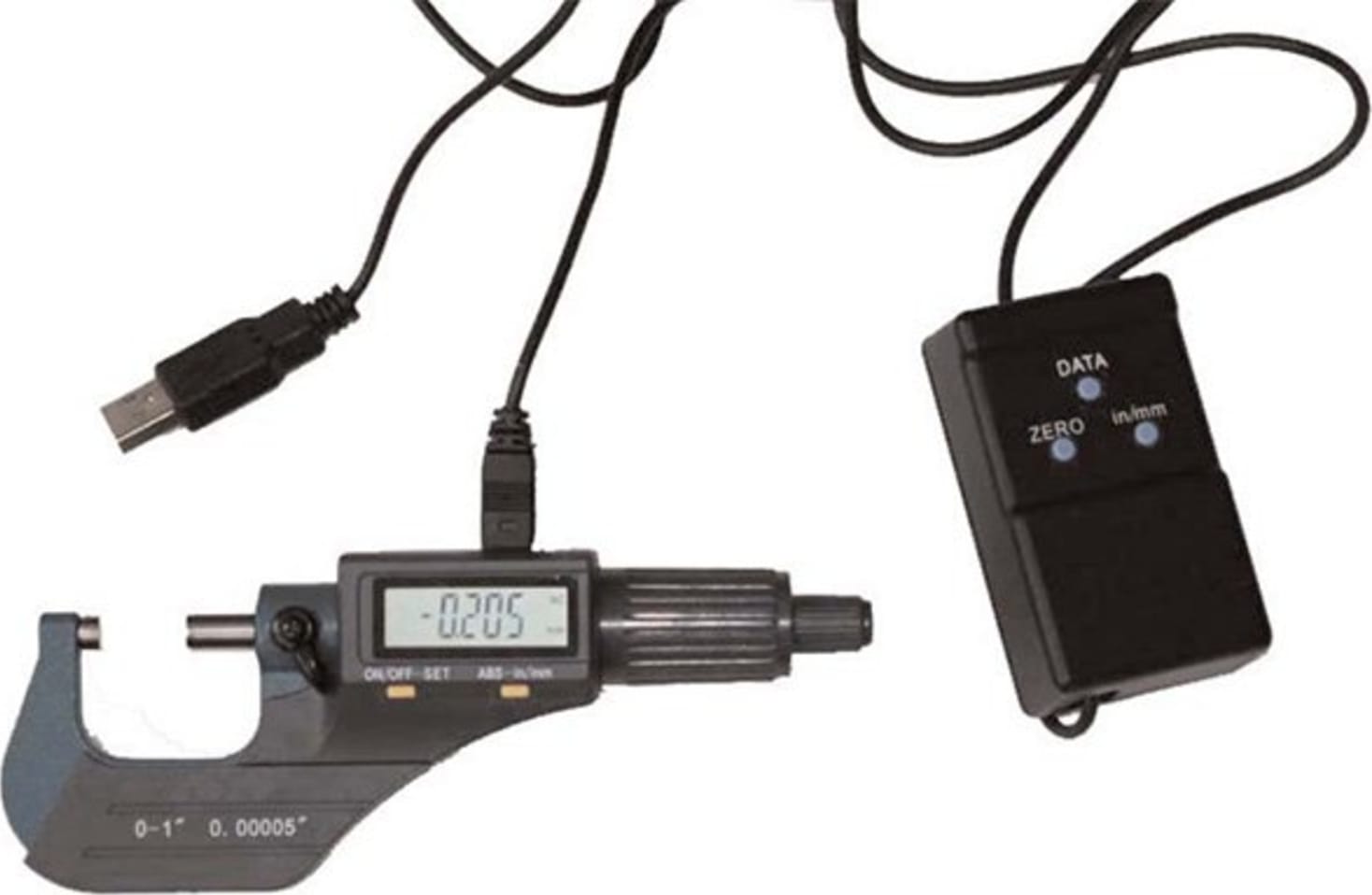 TPI 3M301A Electronic digital micormeter with USB cable