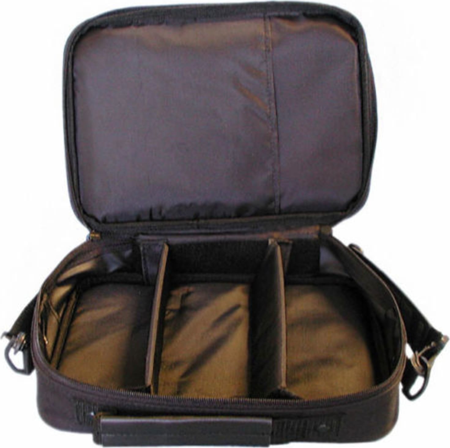 TPI_A901CP_Soft_Fabric_Carrying_Case_With_Shoulder_Strap,Clear_Front_pocket_Main_View