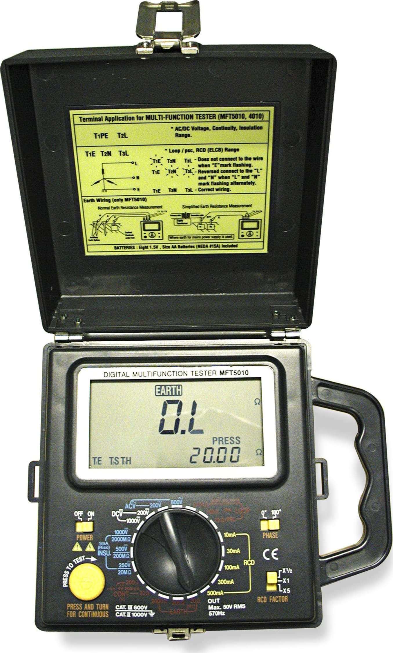 TPI_MFT5010_Digital_Multifunction_Tester_Main_View