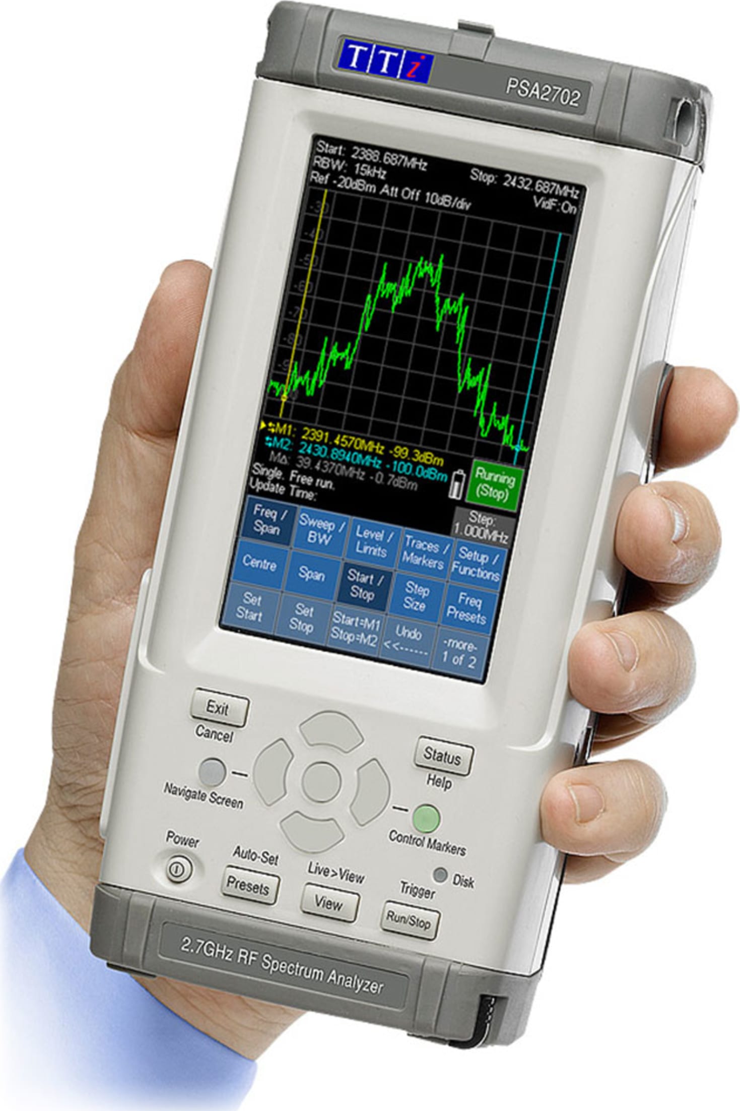 TTi PSA2702 Handheld 2.7GHz Spectrum Analyzer