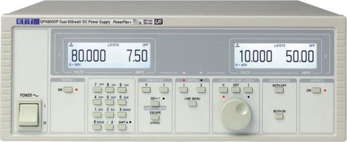 TTi QPX600DP DC Power Supply Front Panel