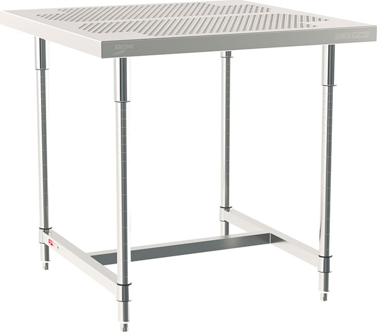 Metro TWSPF3636SI-304 I-Frame Worktable Stationary, 36" X 36 ...