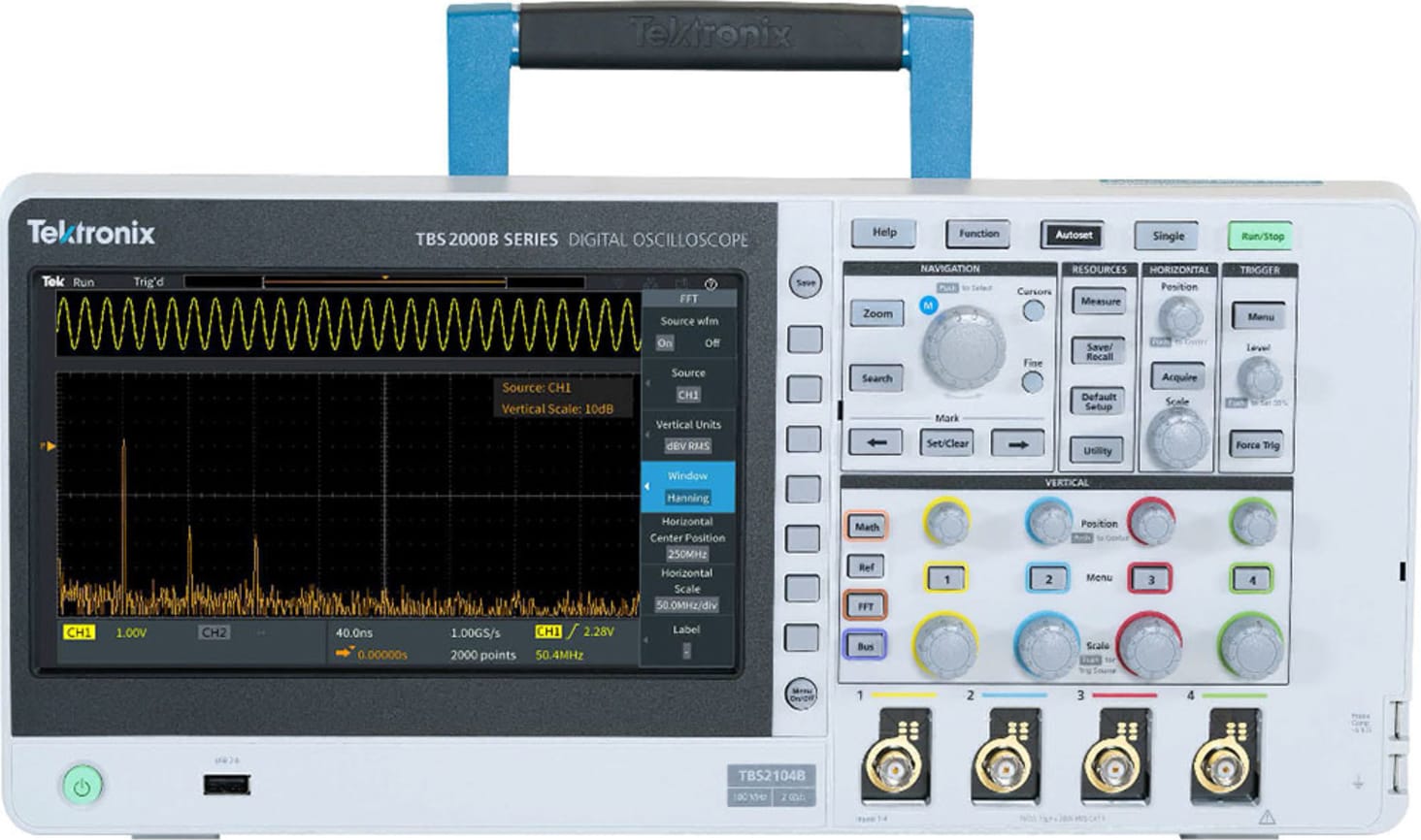 Tektronix TBS2000B Series - 4 Channels