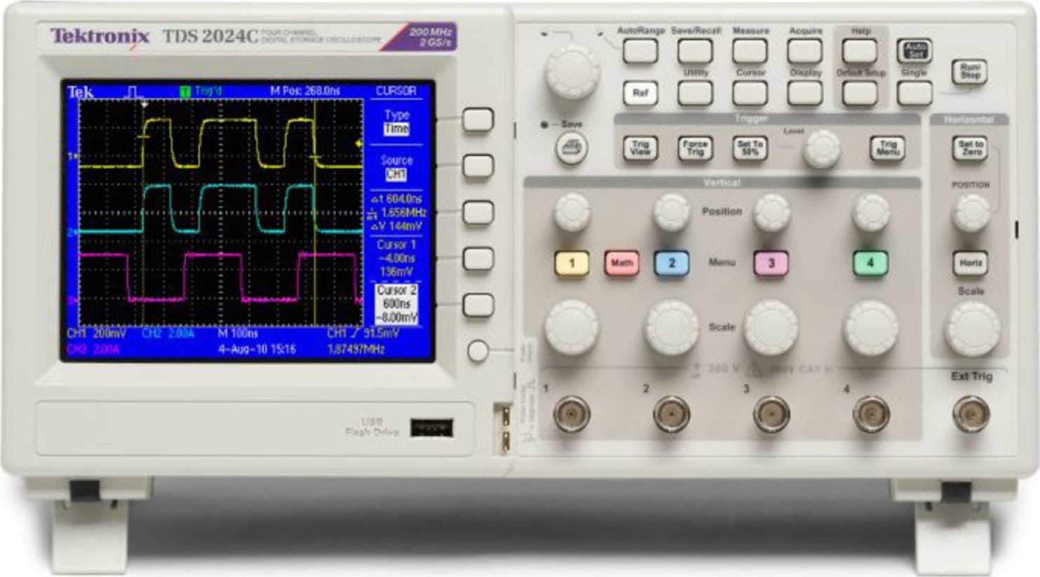 Tektronix TDS2000C Series 4 Channels