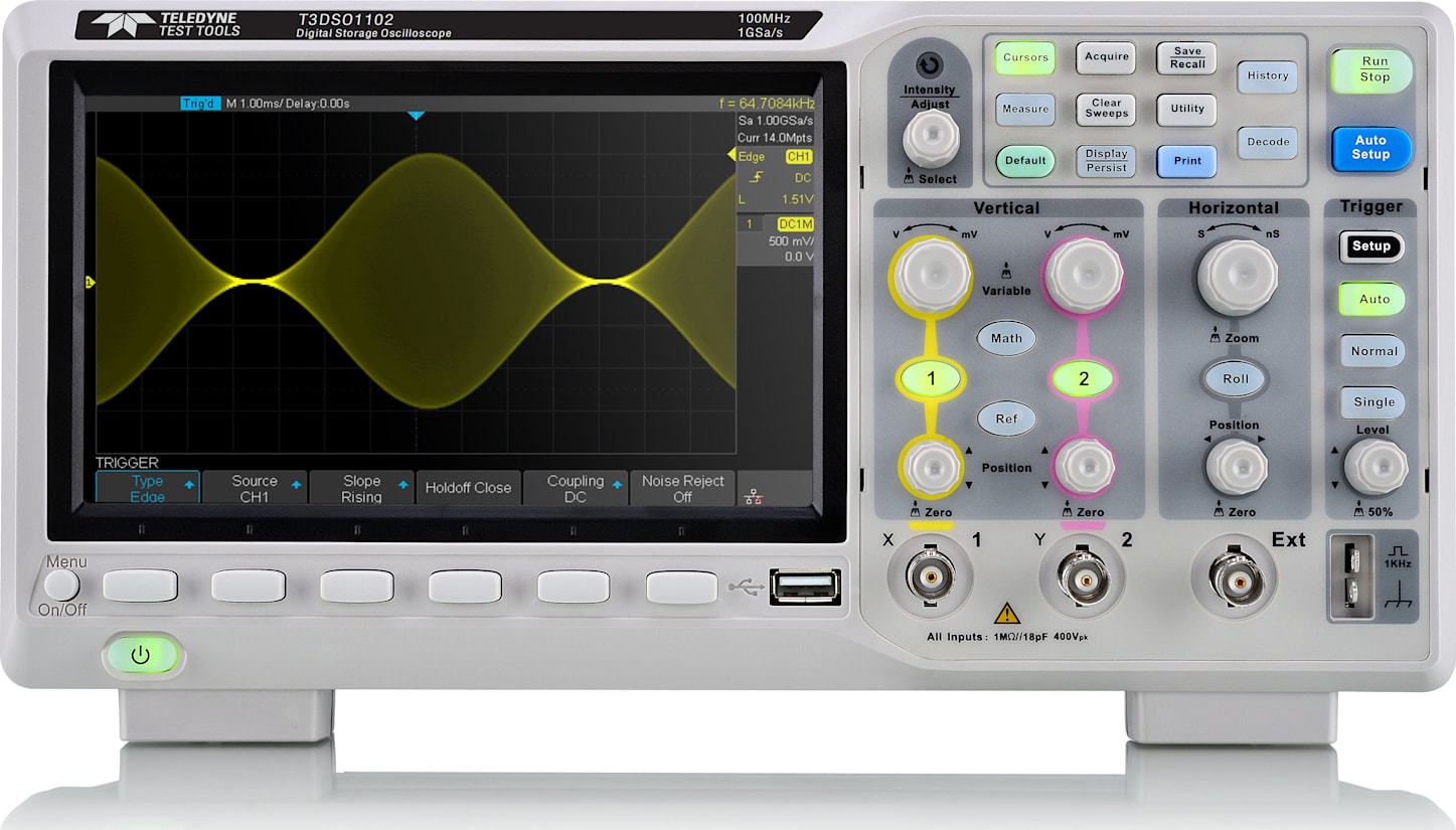 Teledyne LeCroy T3DSO1202A 2-Channel, 200 MHZ, Digital Oscilloscope