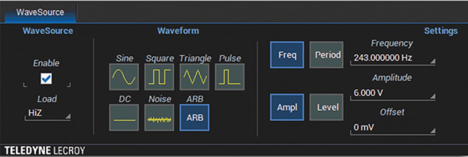 TeledyneT3DSO1000-FG Arbitrary Waveform Generator Software