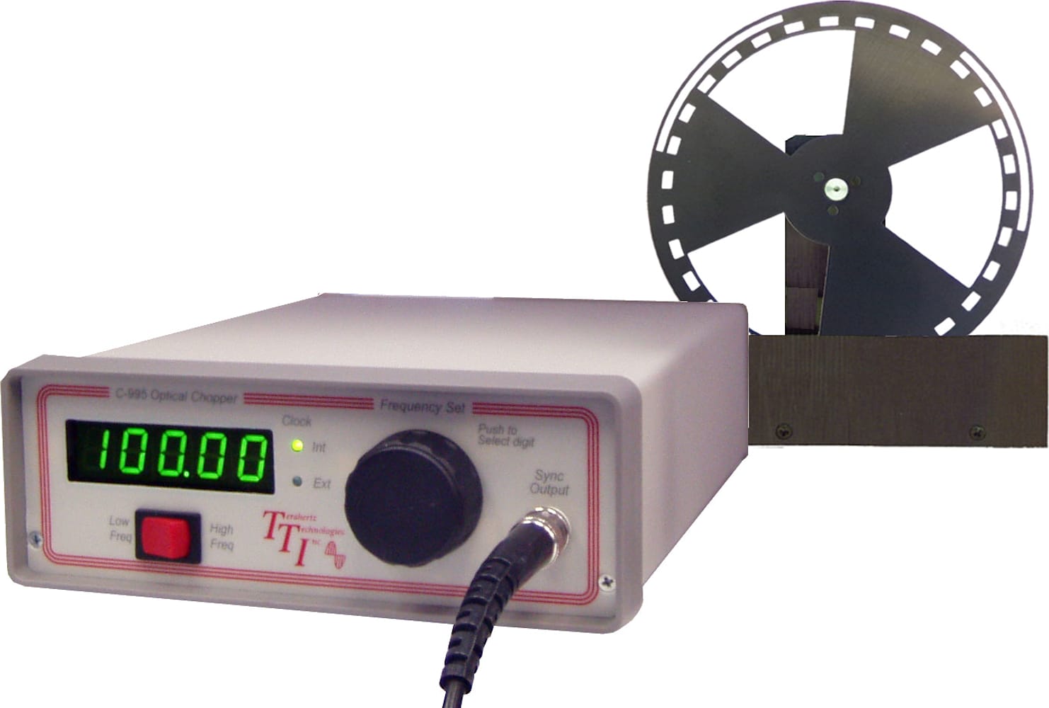 Terahertz C-995-OH-3 Open Head Optical Chopper with 3 Slot Blade and Power Cord of Choice