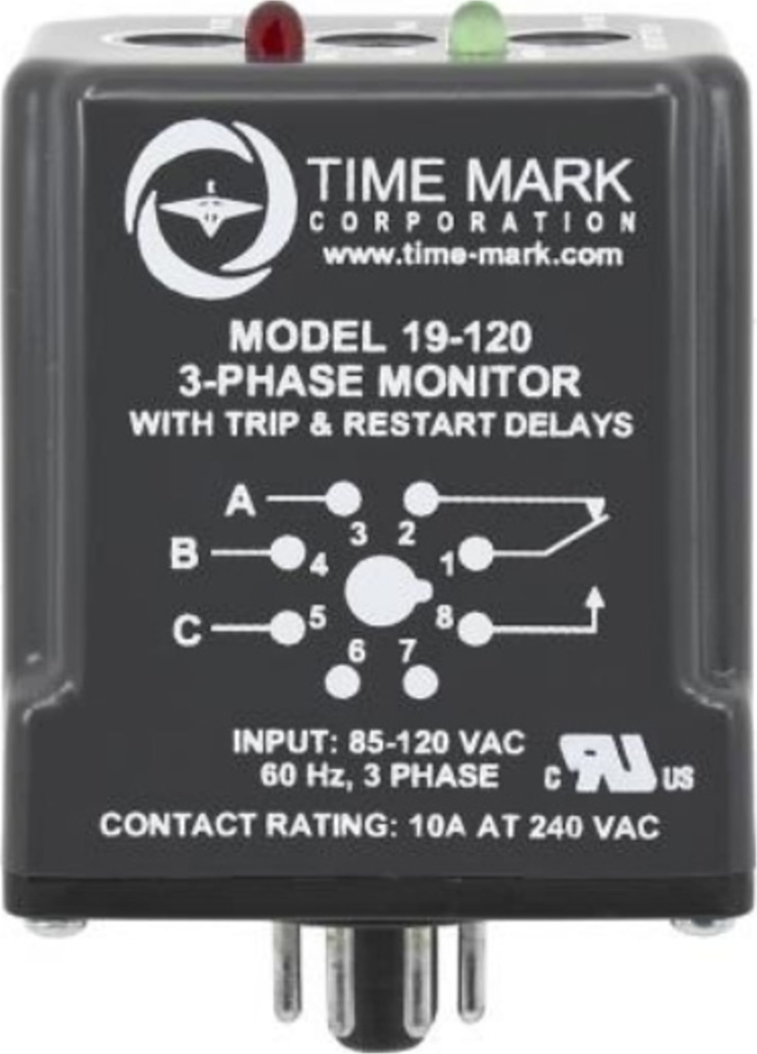 Time Mark 19 3-Phase Monitor with Trip and Restart Delays