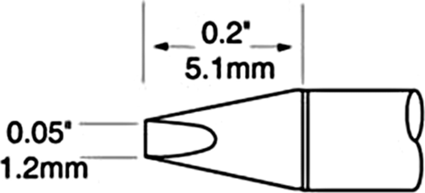 UFTC Chisel 1.2mm x 5.1mm