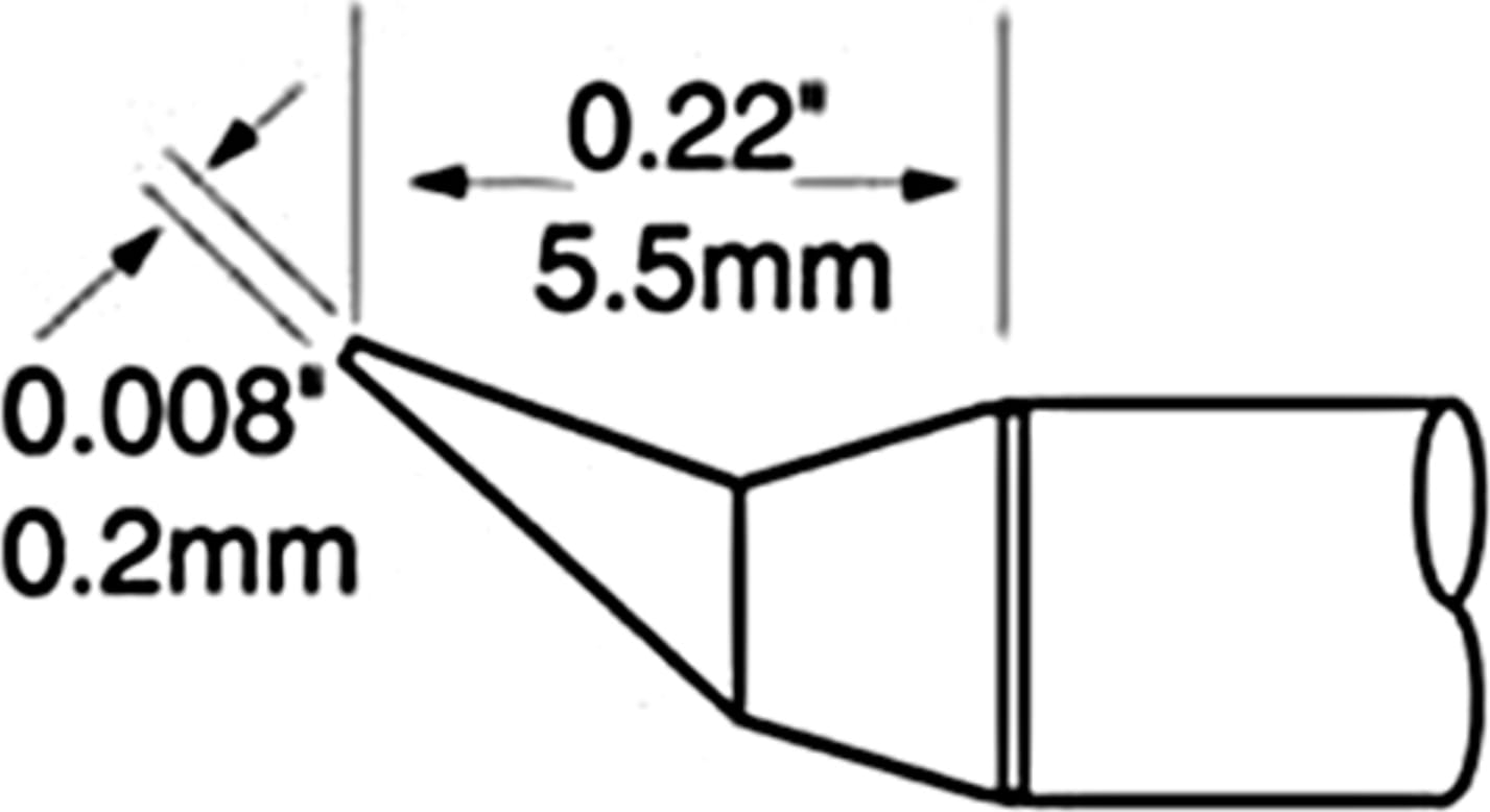 UFTC Conical Bent 0.2mm x 5.5mm