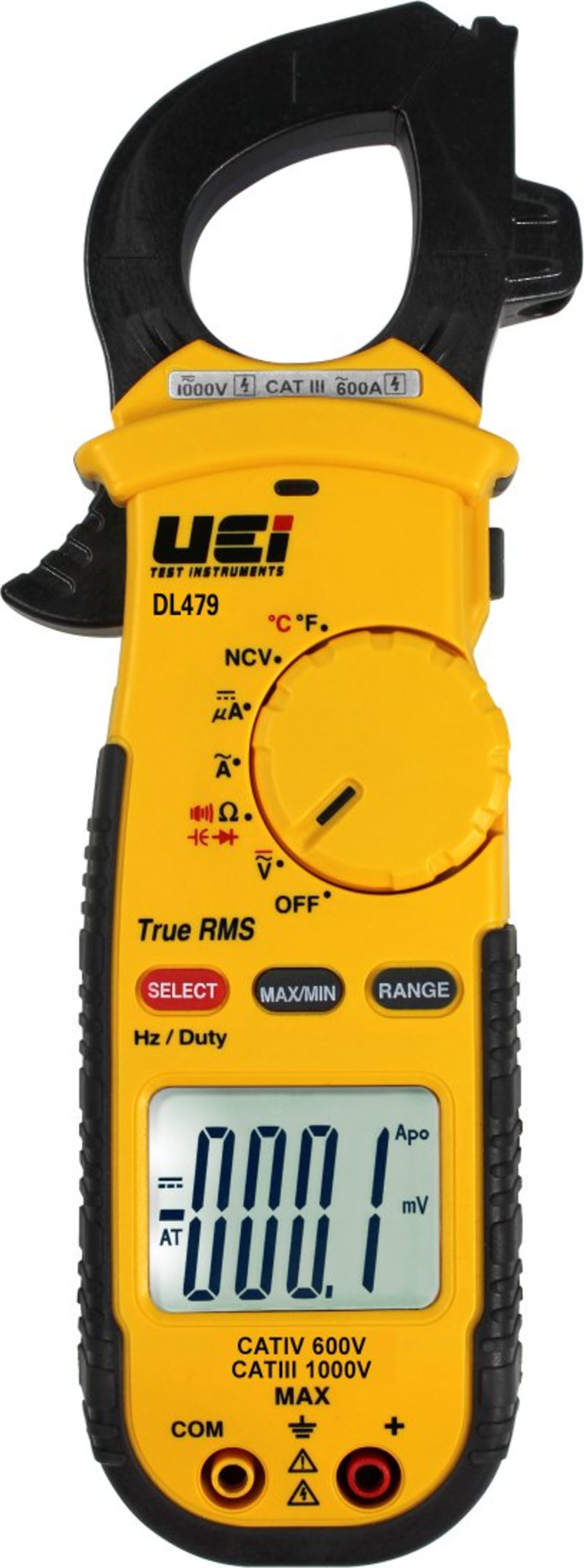 UEi DL479 AC 600A True RMS HVAC/R Clamp Meter