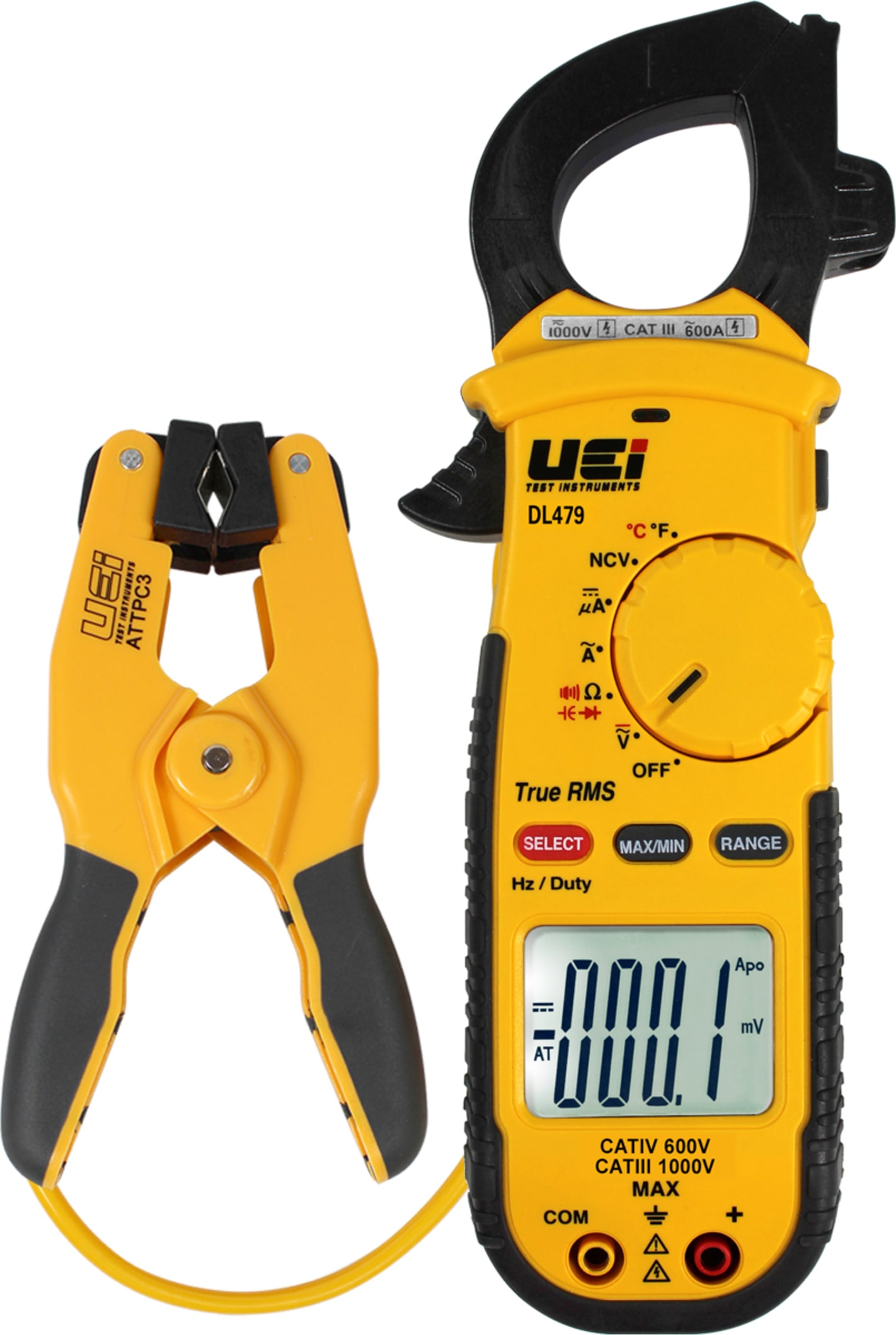 UEi DL479COMBO True RMS Clamp Meter w/ Pipe Clamp Probe