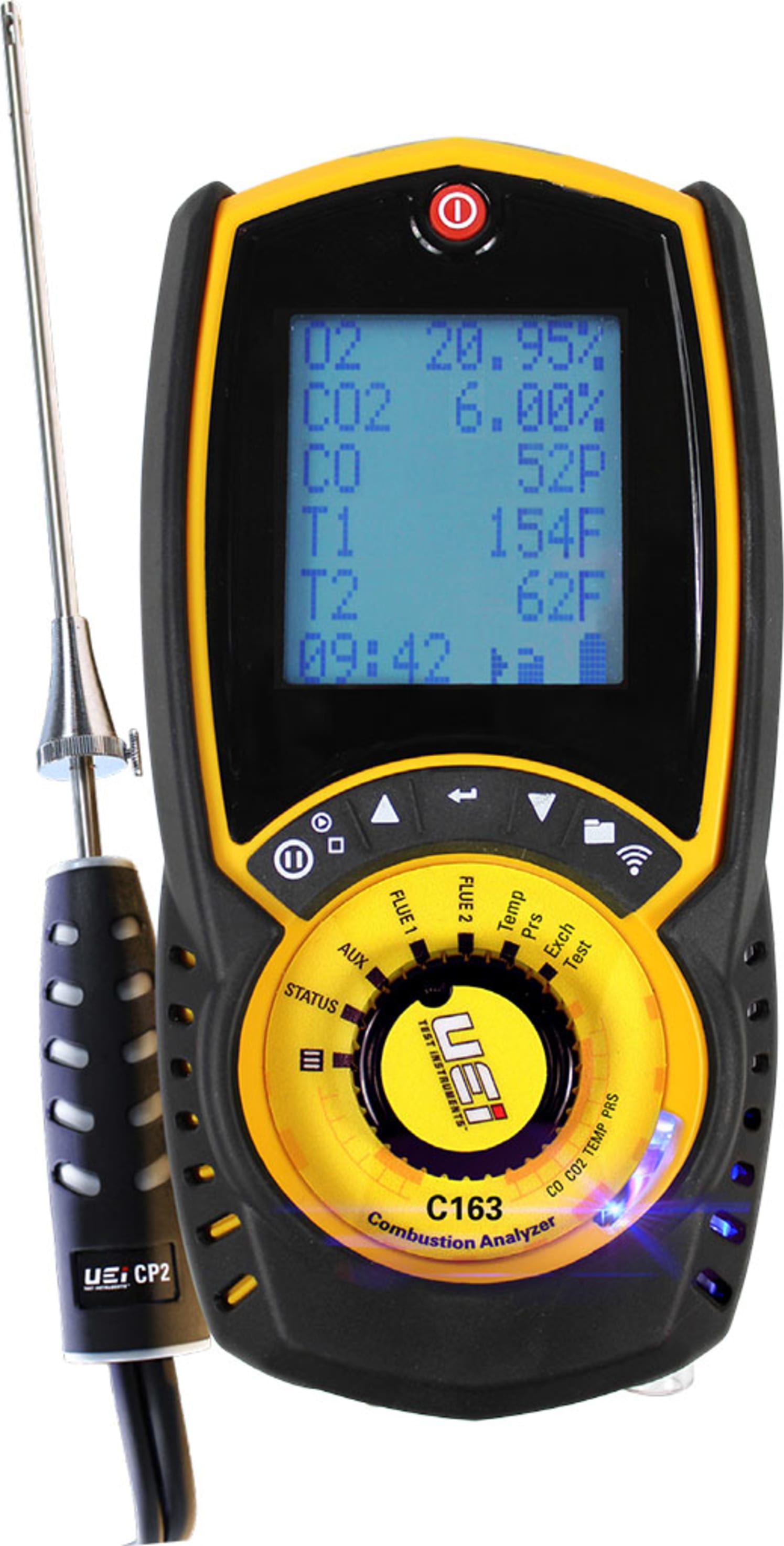 UEi C163 Residential Combustion Analyzer with Differential Pressure