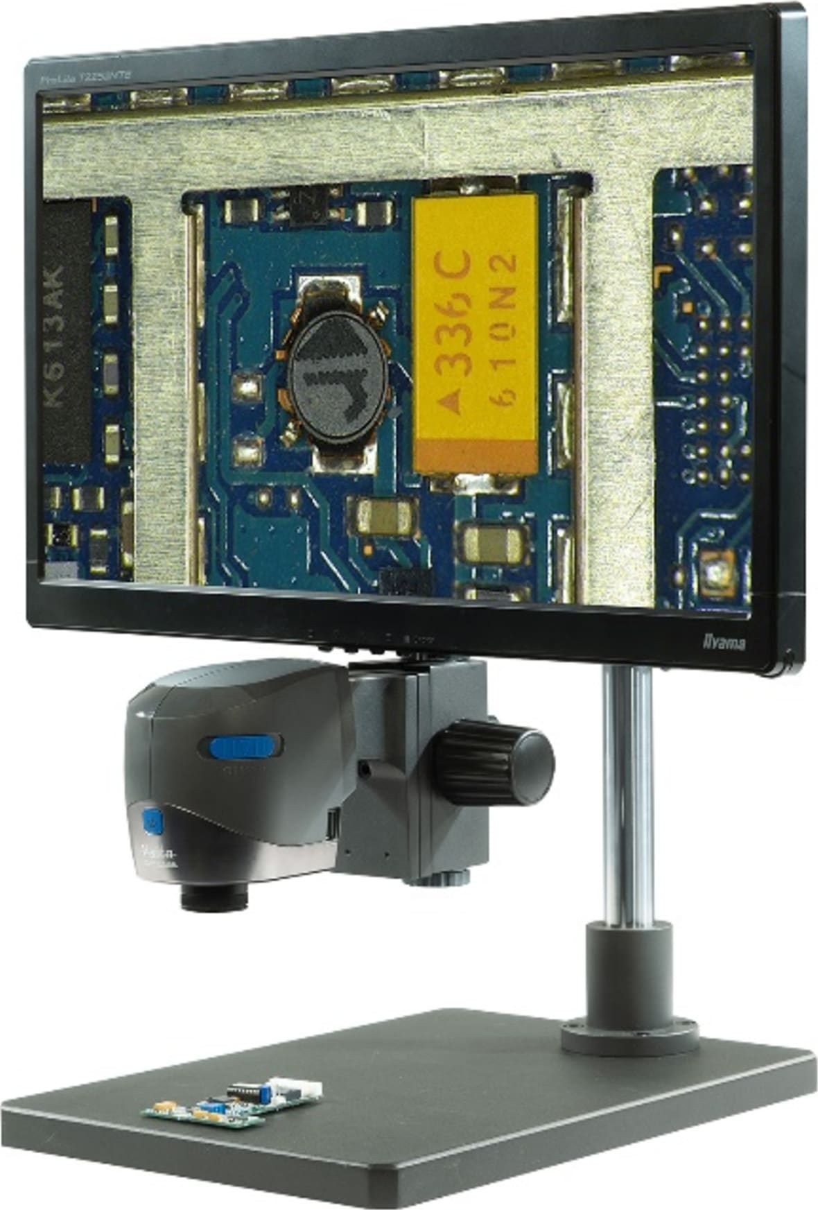 Vision Engineering VE Cam 80 S2 - Digital Microscope Package with Articulated Arm Stand, Boom Stand Interface, Multi-Directional Arm, Monitor