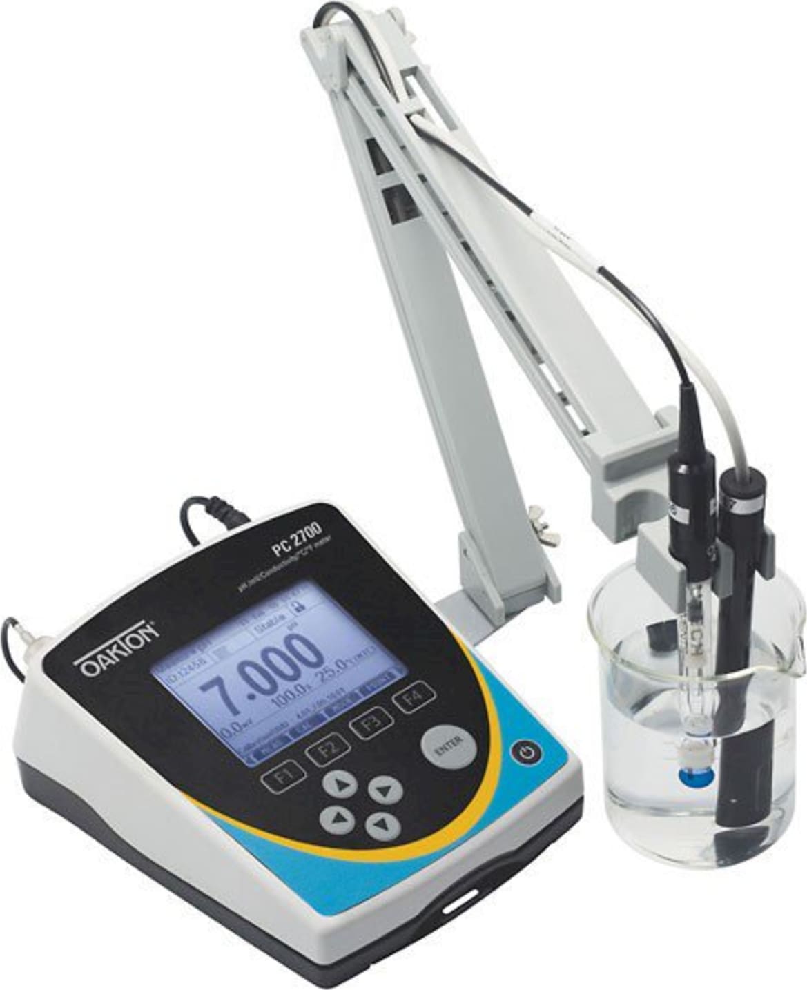 WD-35414-00_Oakton_PC2700_Meter_w-pH_Electrode_Conductivity-Temp_Probe_Electrode_stand_Main_View