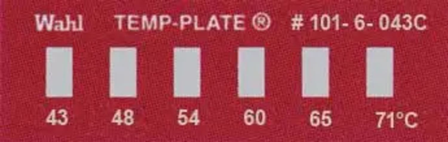 Wahl 101-6-043C Mini Six-Position Temp-Plate, 43-48-54-60-65-71°C
