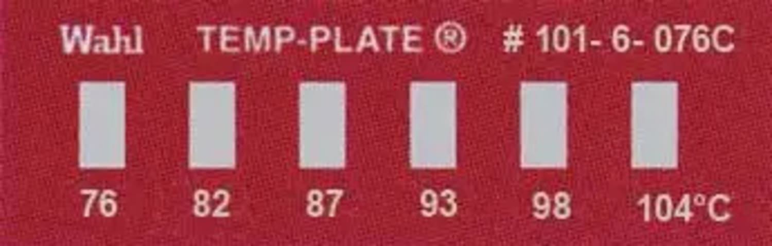 Wahl 101-6-076C Mini Six-Position Temp-Plate, 76-82-87-93-98-104°C