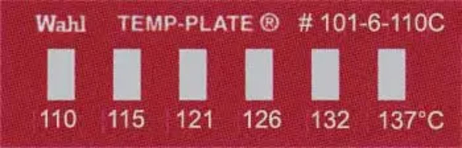 Wahl 101-6-110C Mini Six-Position Temp-Plate, 110-115-121-126-132-137°C