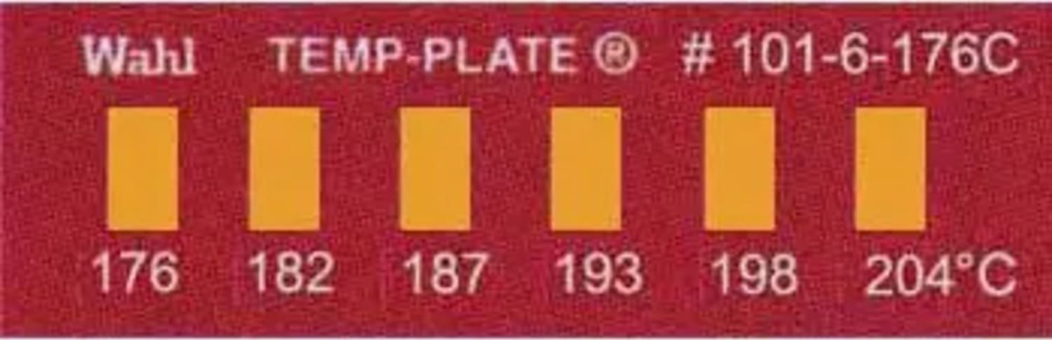 Wahl 101-6-176C Mini Six-Position Temp-Plate, 176-182-187-193-198-204°C