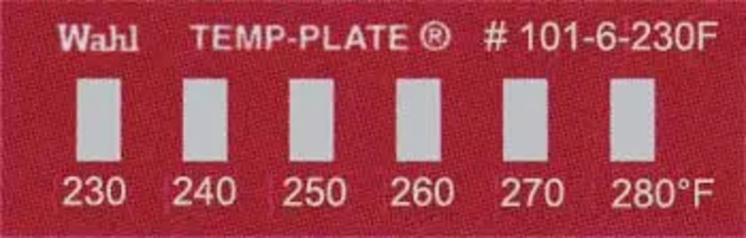 Wahl 101-6-230F Mini Six-Position Temp-Plate, 230-240-250-260-270-280°F