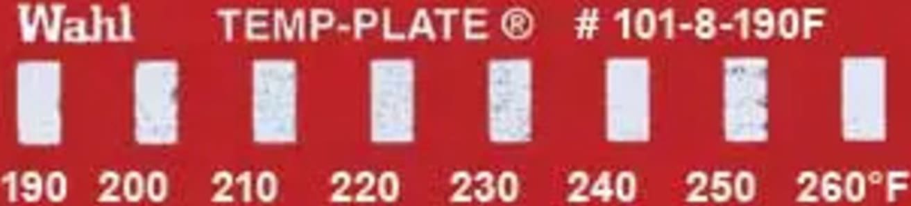 Wahl 101-8-190F Mini Eight-Position Temp-Plate, 190-200-210-220-230-240-250-260°F