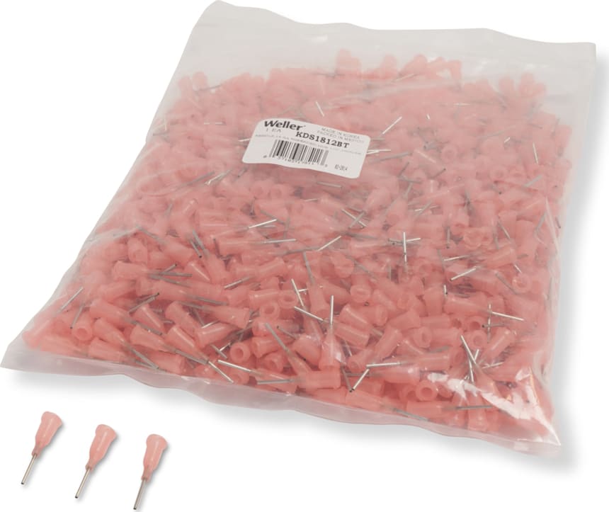 Weller KDS1812BT Needle, 18 GA Threaded Hub 1/2", 1000/PK