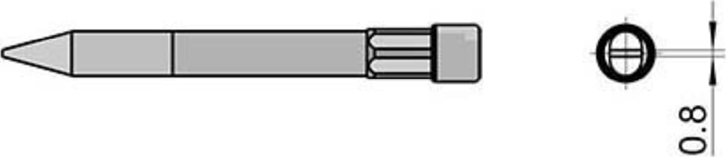 Weller THMD - Chisel Soldering Tip, 4.0 x 0.8mm