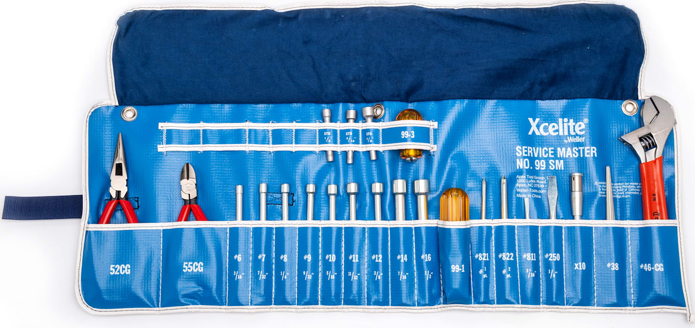 イトオテルミー セット Xcelite 99SM - 23 Piece Service Master Roll Set | TEquipment