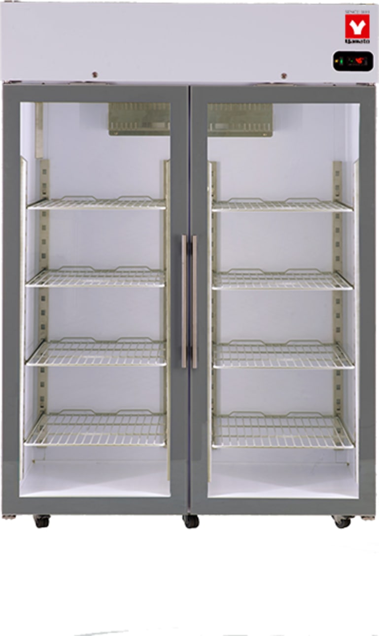 Yamato SLR-1301DG - Laboratory Refrigerator, Two Hinged Glass