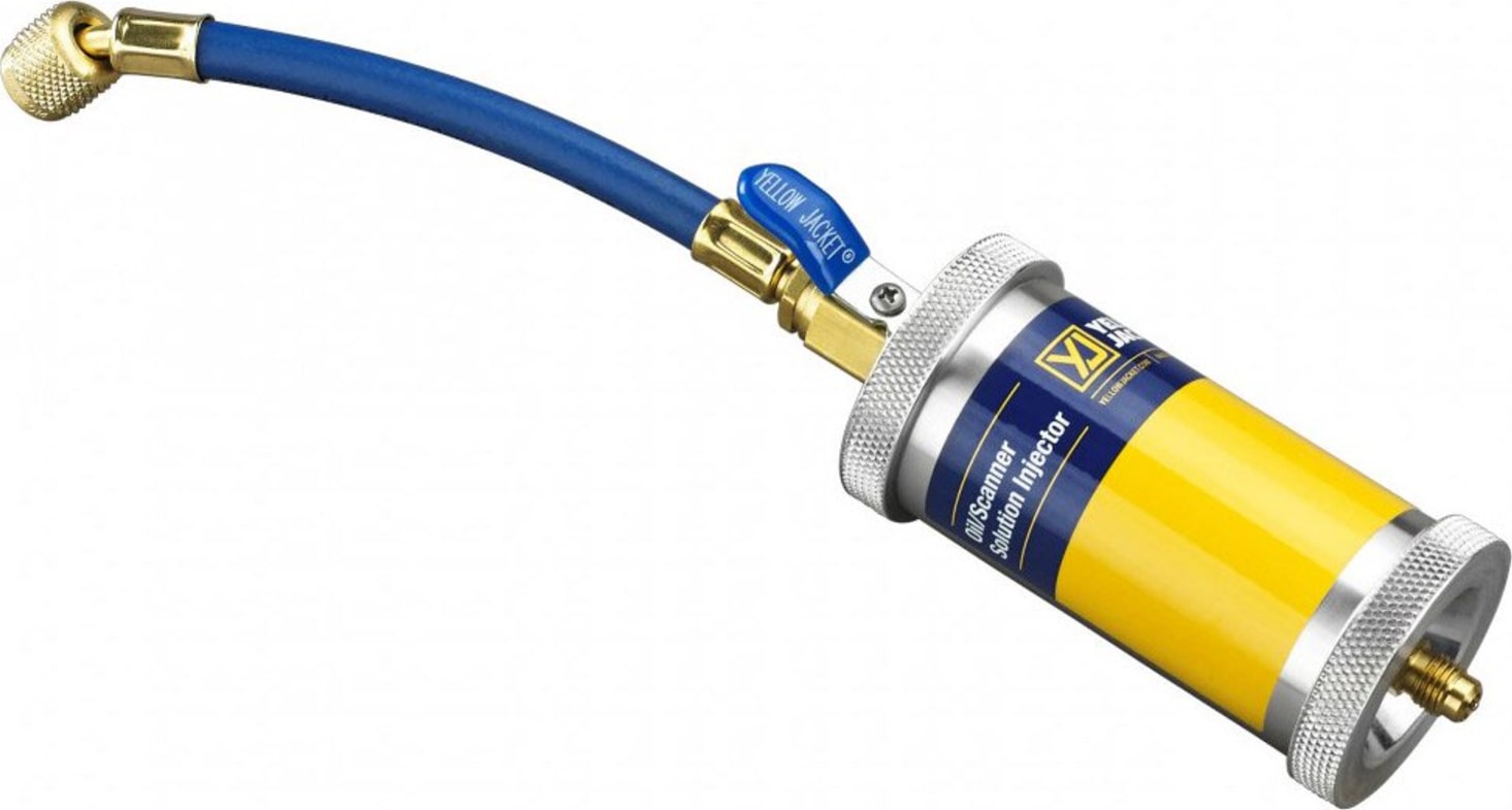 Yellow Jacket 69561 - 2 oz. Oil Injector, 1/4" Male Flare x 1/4" Female Q.C.