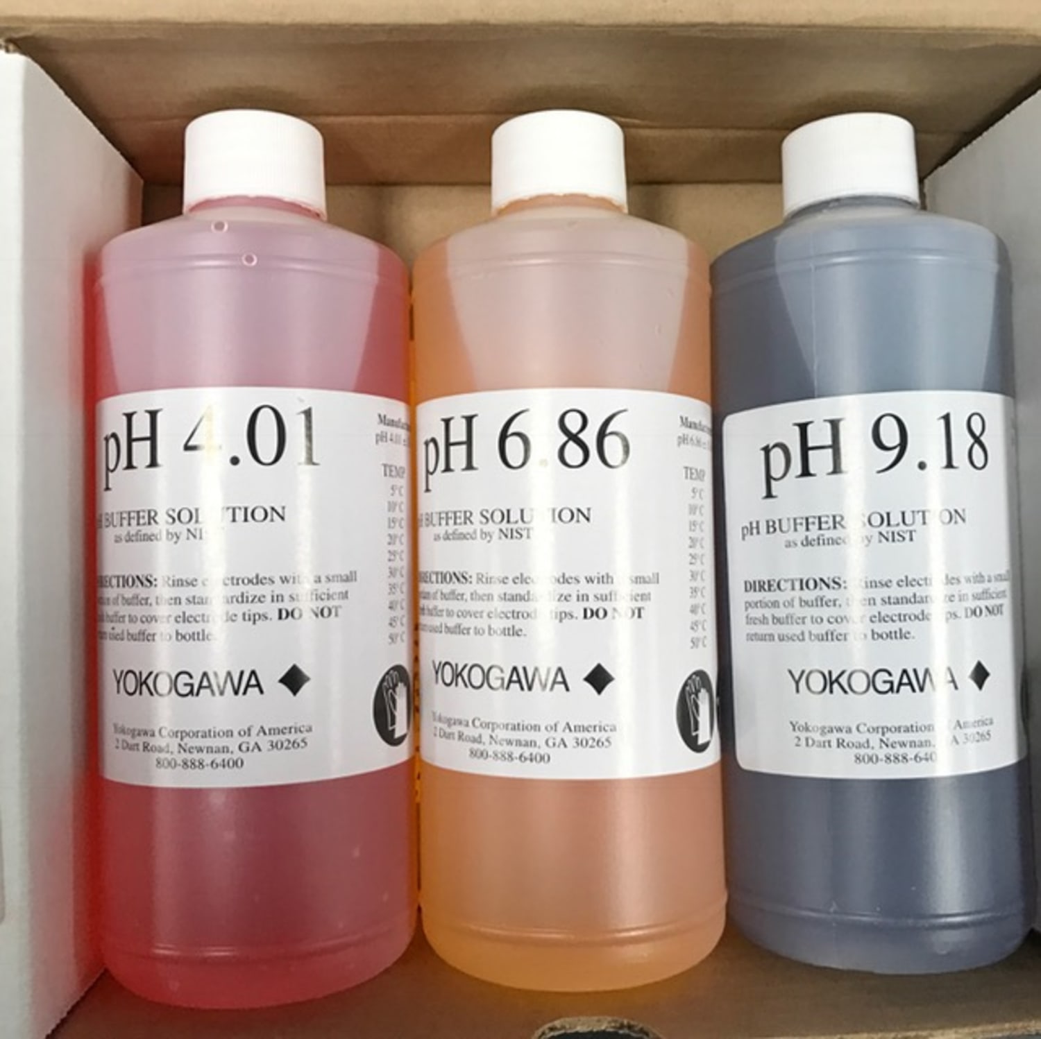 Yokogawa M1100EU NIST Buffer Solution Kit